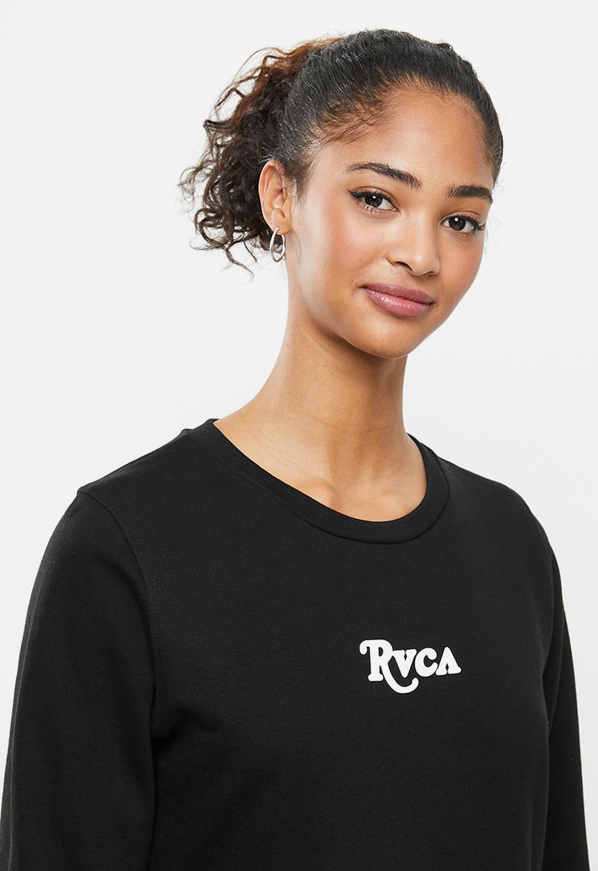 RVCA - Rvca cracked pullover crew - black