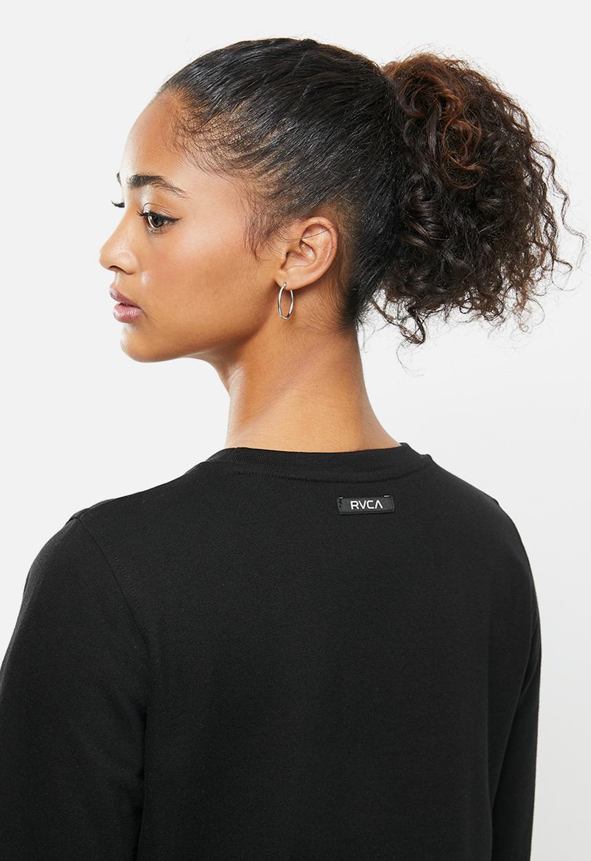 RVCA - Rvca cracked pullover crew - black