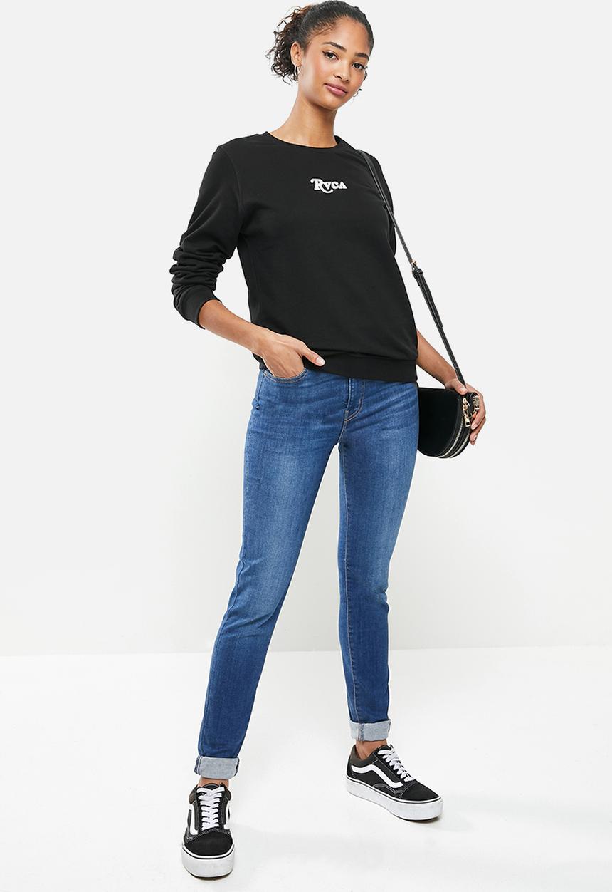 RVCA - Rvca cracked pullover crew - black