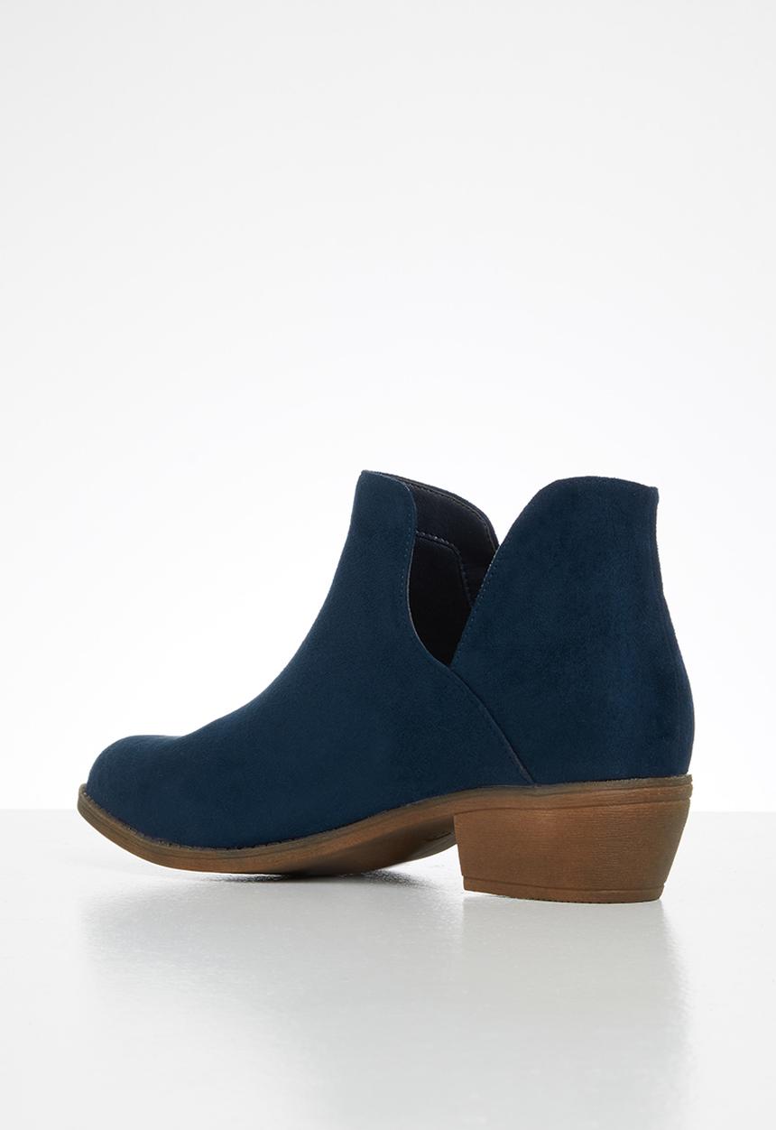 Jada - Western side cut ankle boot - navy