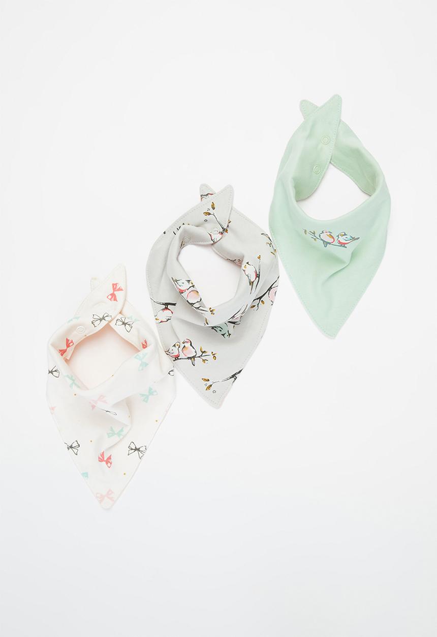 Pop Candy - Girls 3 pack bandana bib - multi 