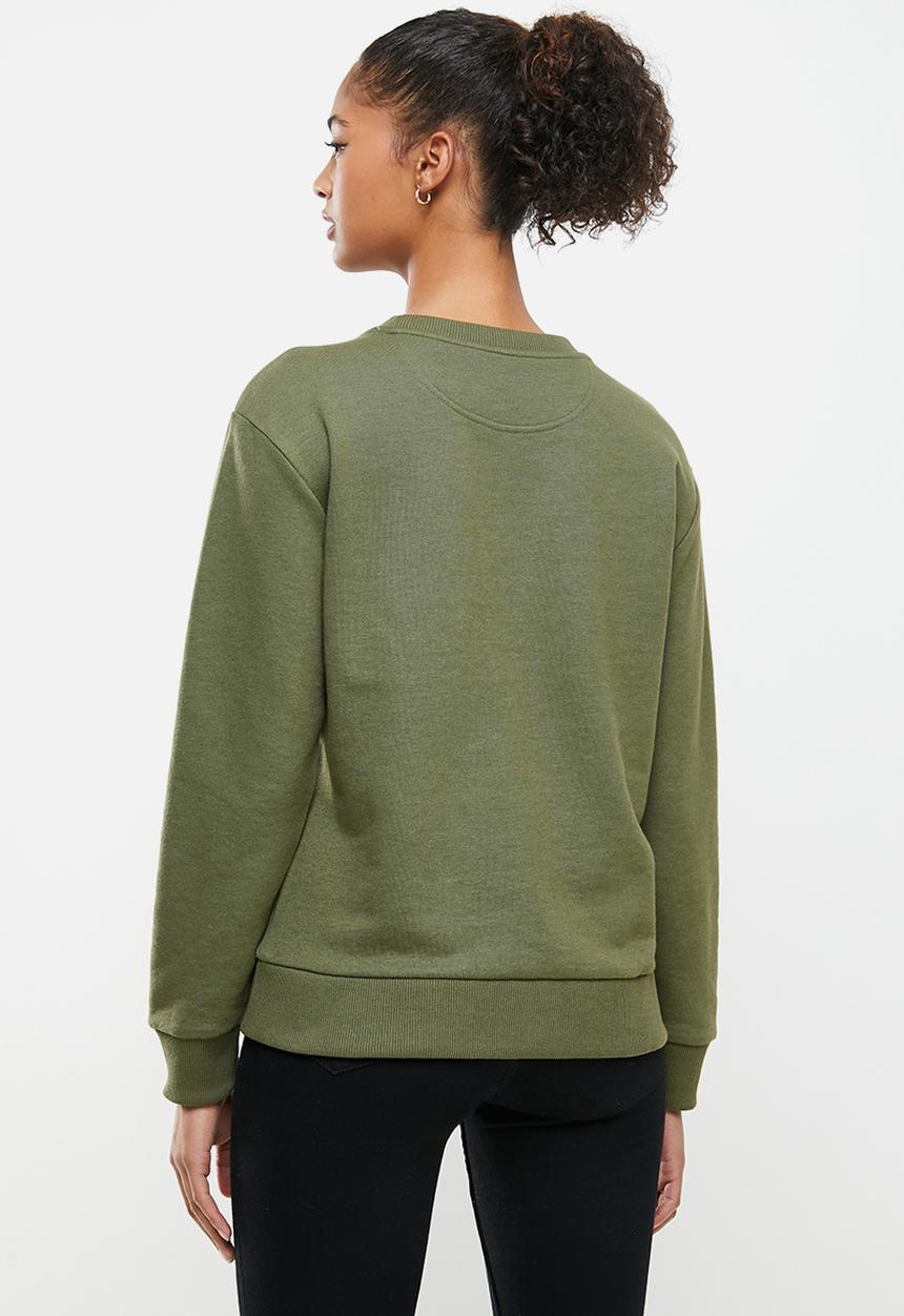 RVCA - Big rvca pullover crew fleece - olive
