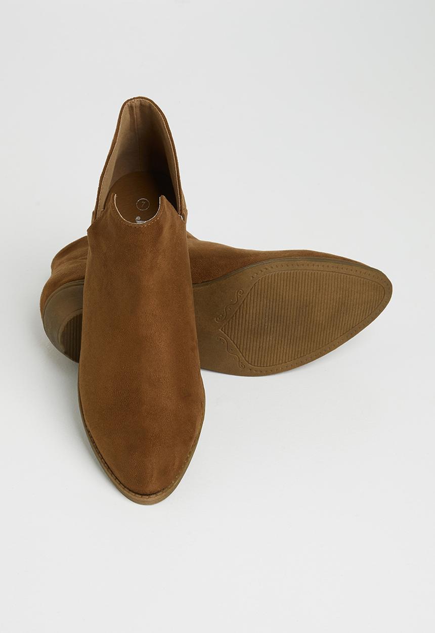 Jada - Western side cut ankle boot - brown