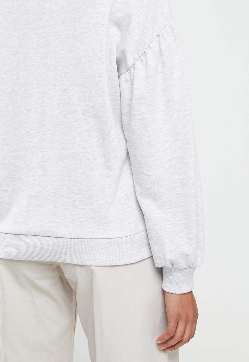 RVCA - Slouchy pullover crew - light heather