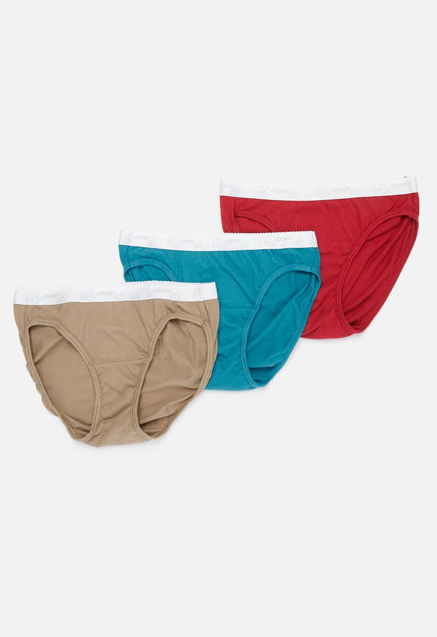Jockey - 3-pack bikini plain - multi