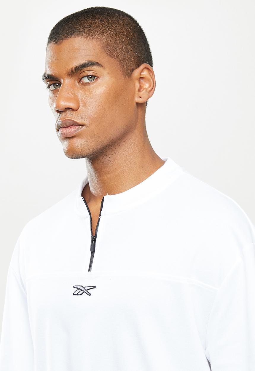 Reebok - Myt tyler zip tee - white