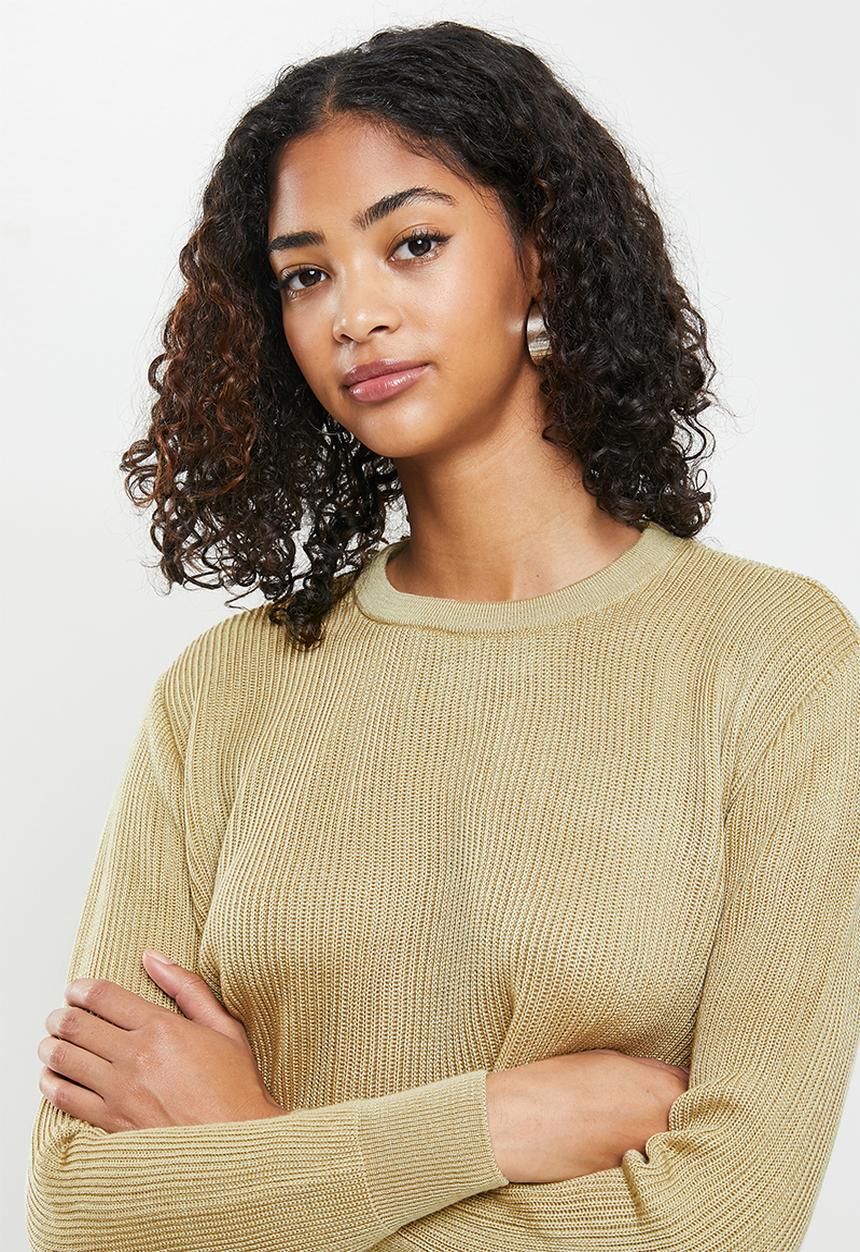 Blake - Boxy pullover - stone