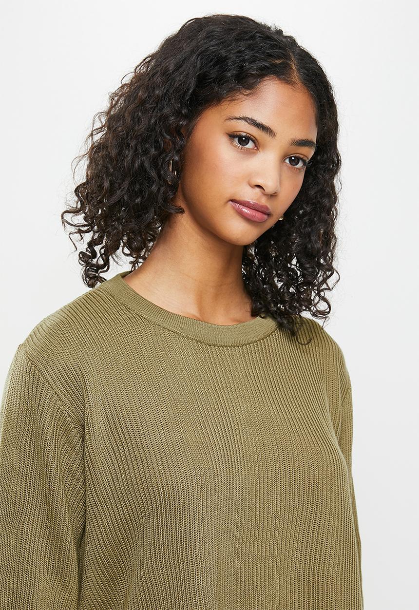 Blake - Boxy pullover - khaki