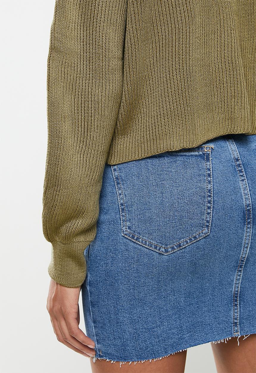 Blake - Boxy pullover - khaki