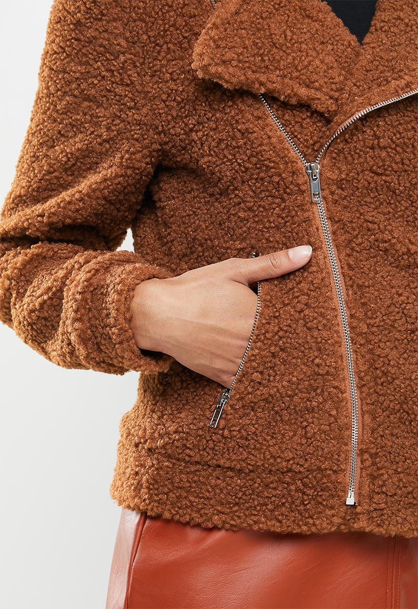 Blake - Teddy jacket - rust