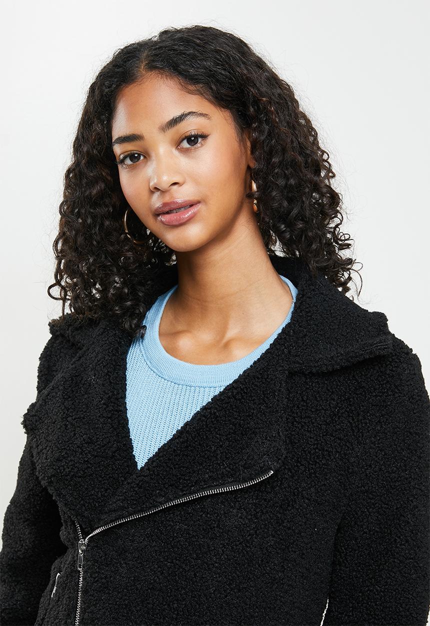 Blake - Teddy jacket - black