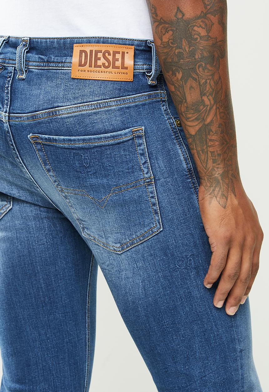 Diesel  - Sleenker-x l.32 trousers- mid blue