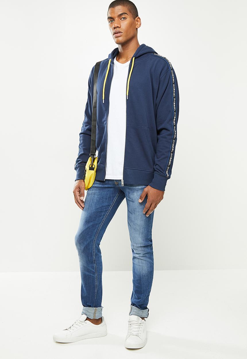 Diesel  - Sleenker-x l.32 trousers- mid blue