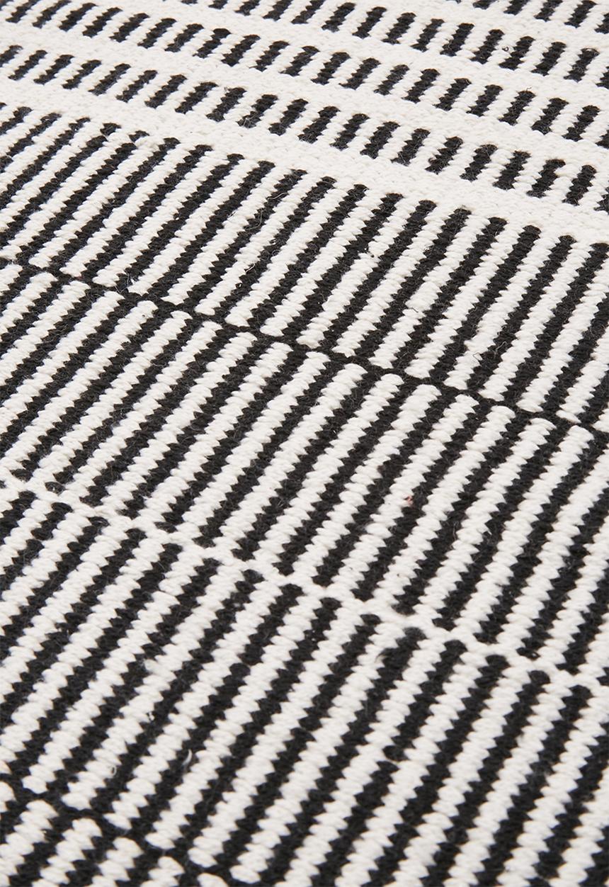 Sixth Floor - Jed woven runner - black & white