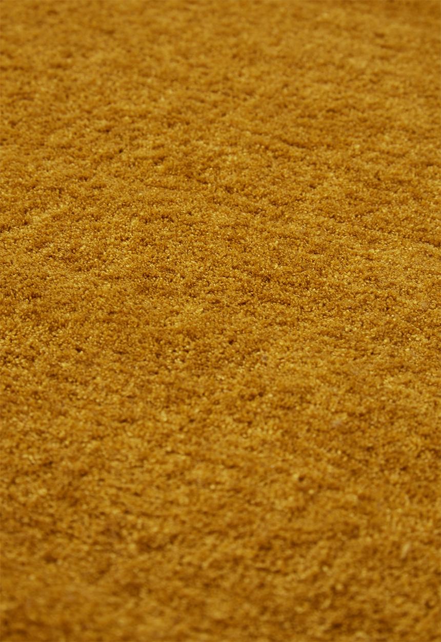 Sixth Floor - Silky micro polyester rug - mustard