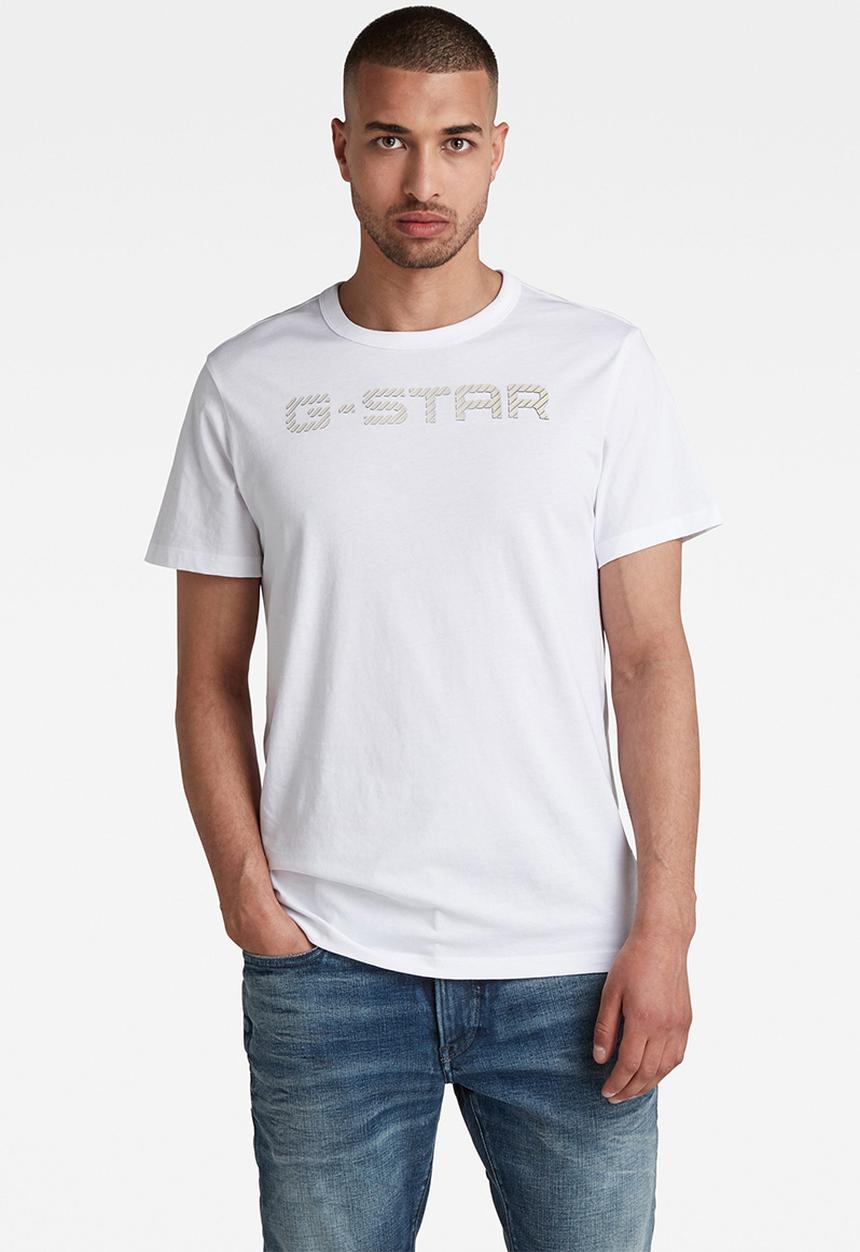 G-STAR - G-star r short sleeve tee - white