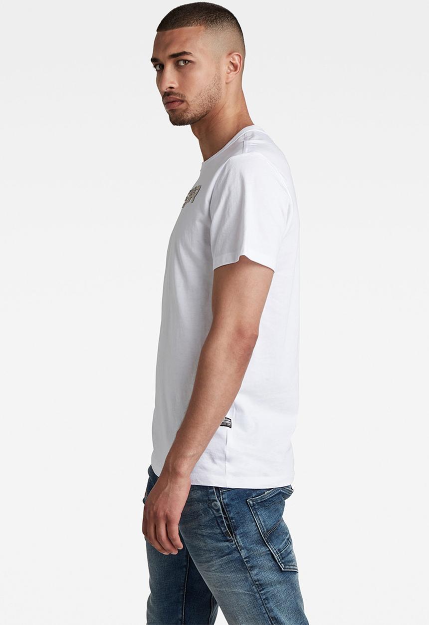 G-STAR - G-star r short sleeve tee - white