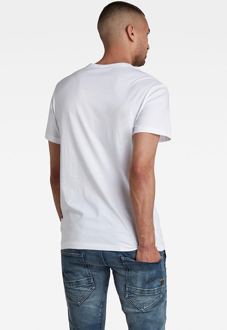 G-STAR - G-star r short sleeve tee - white