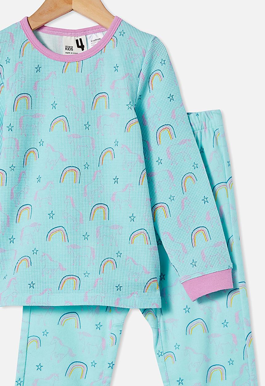 Cotton On - Edith long sleeve pyjama set - blue