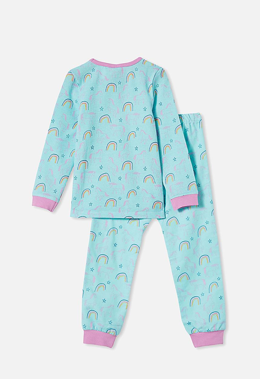 Cotton On - Edith long sleeve pyjama set - blue