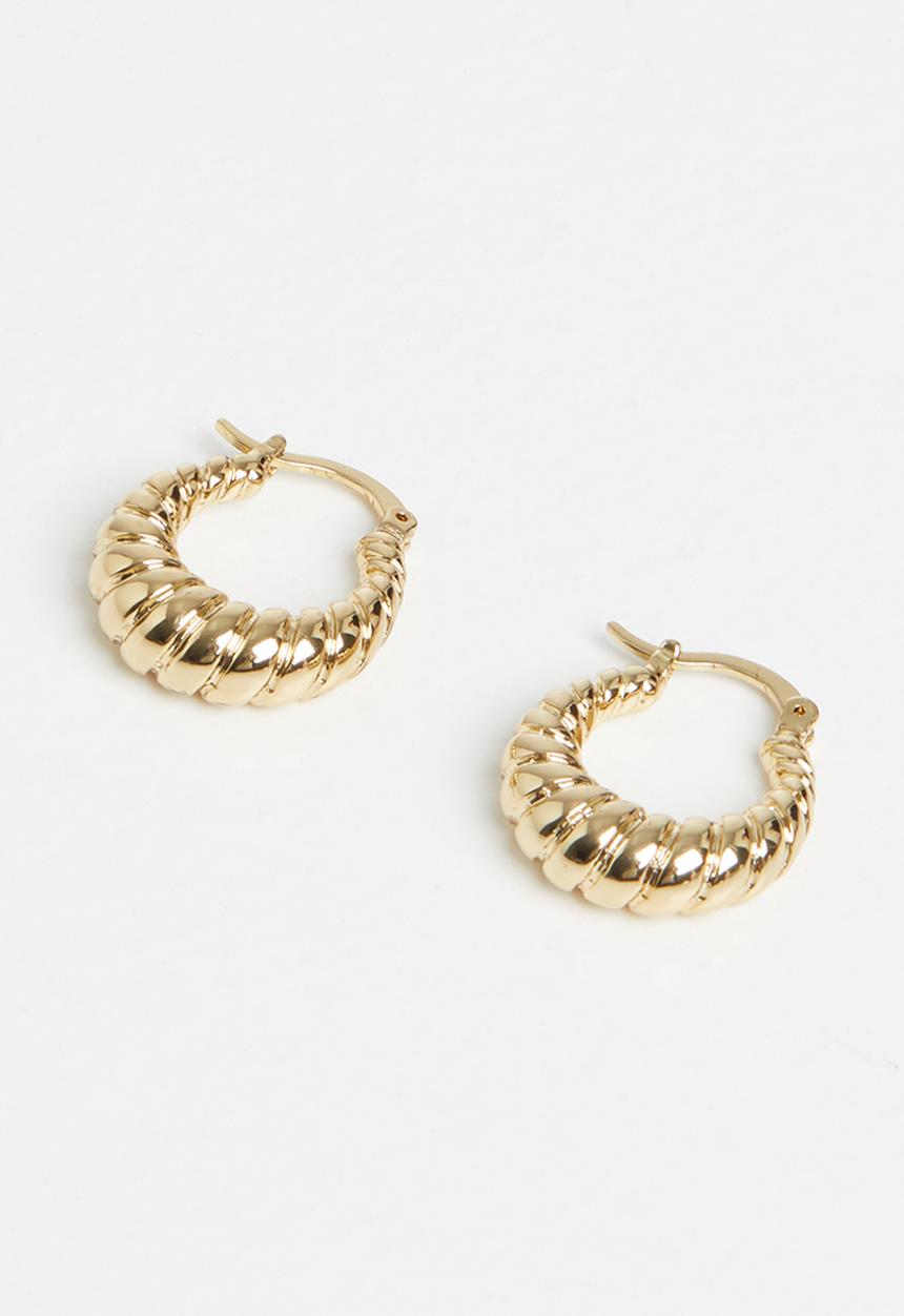 Rubi - Premium everyday hoop - gold plated frenchy
