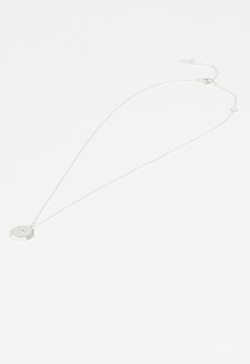 Rubi - Premium pendant necklace - sterling silver plated hex