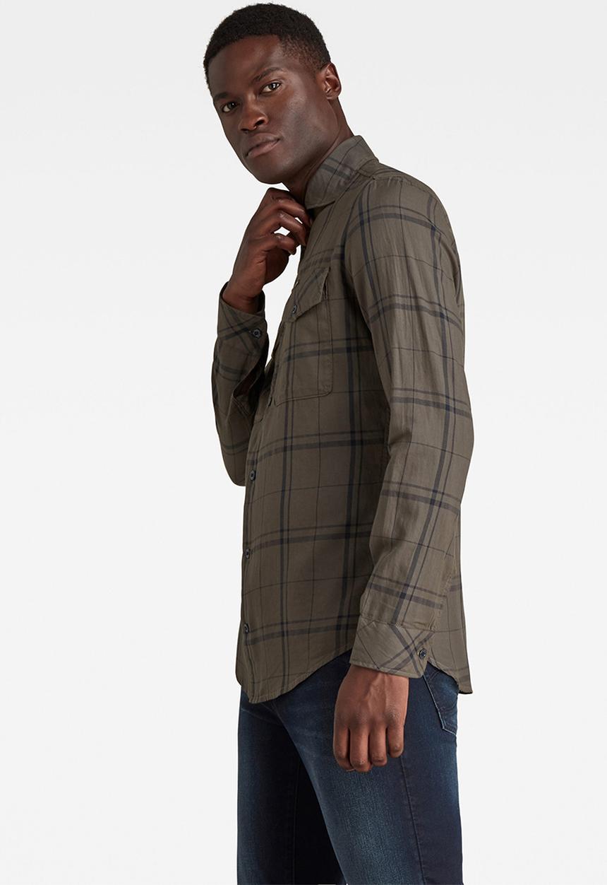 G-STAR - Marine service slim long sleeve shirt - dark grey 