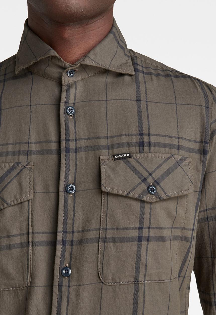 G-STAR - Marine service slim long sleeve shirt - dark grey 