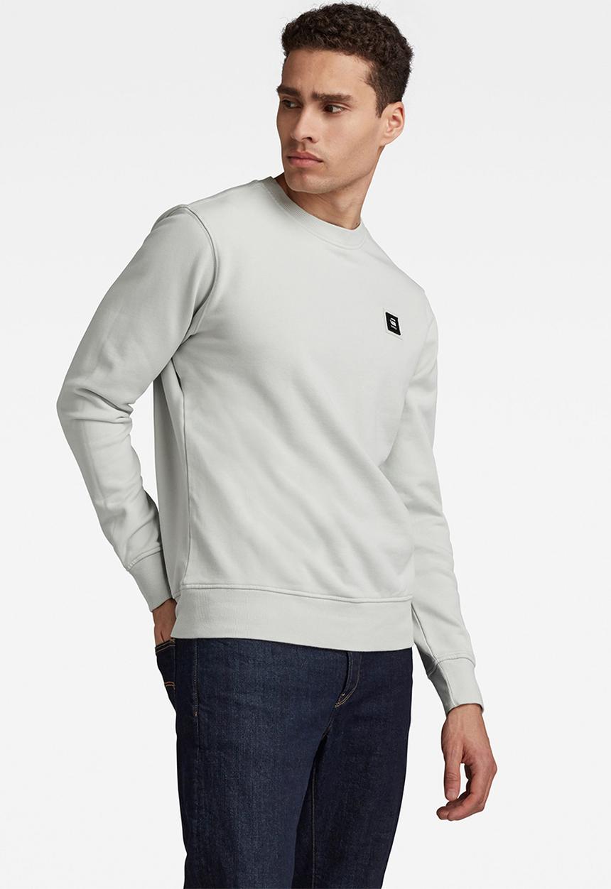 G-STAR - Logo badge sweat - light grey 