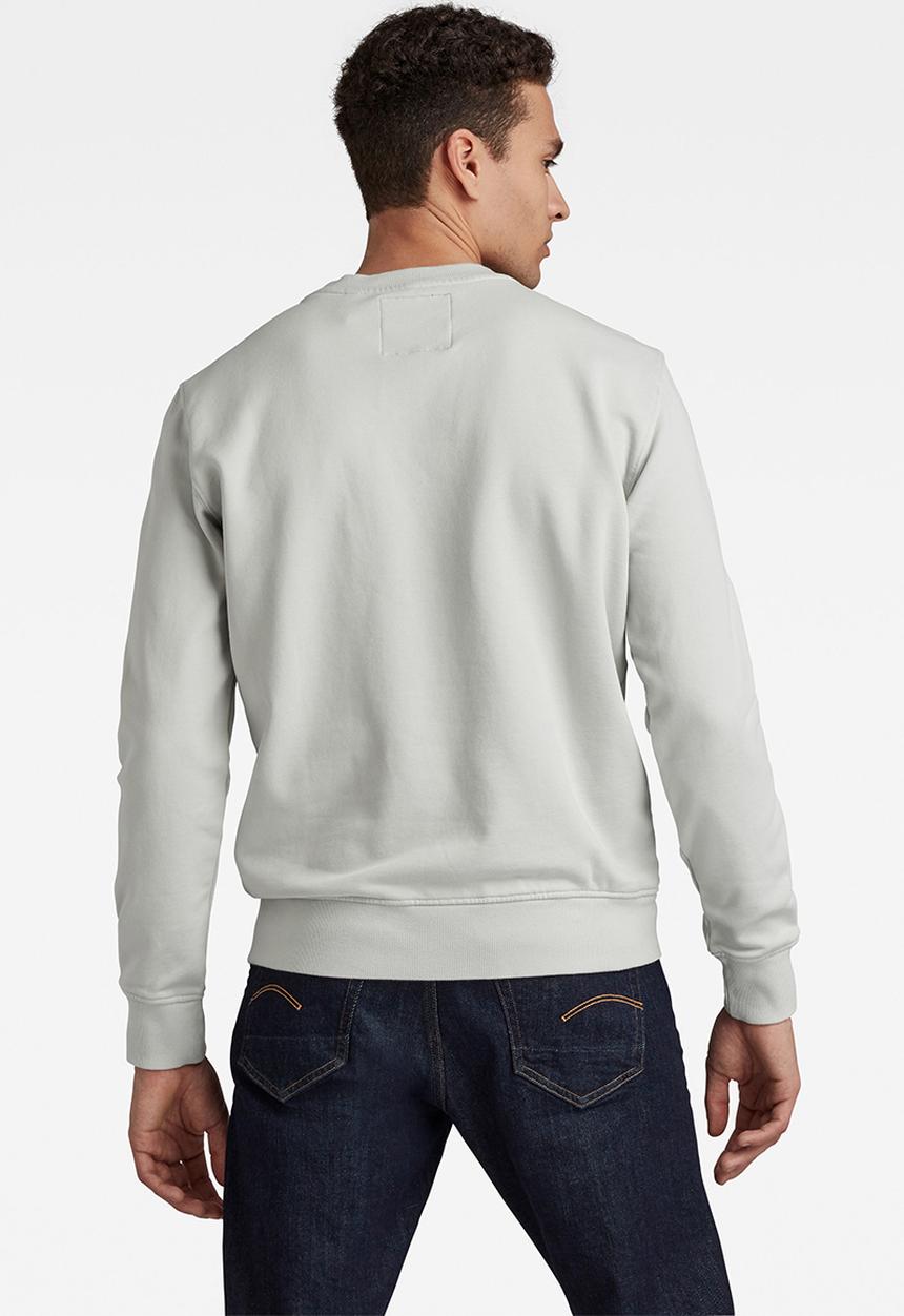 G-STAR - Logo badge sweat - light grey 