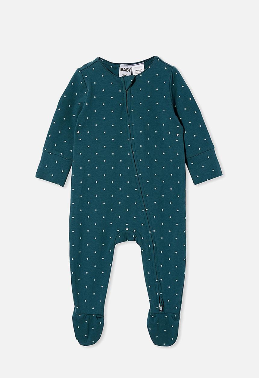 Cotton On - The long sleeve zip romper - teal