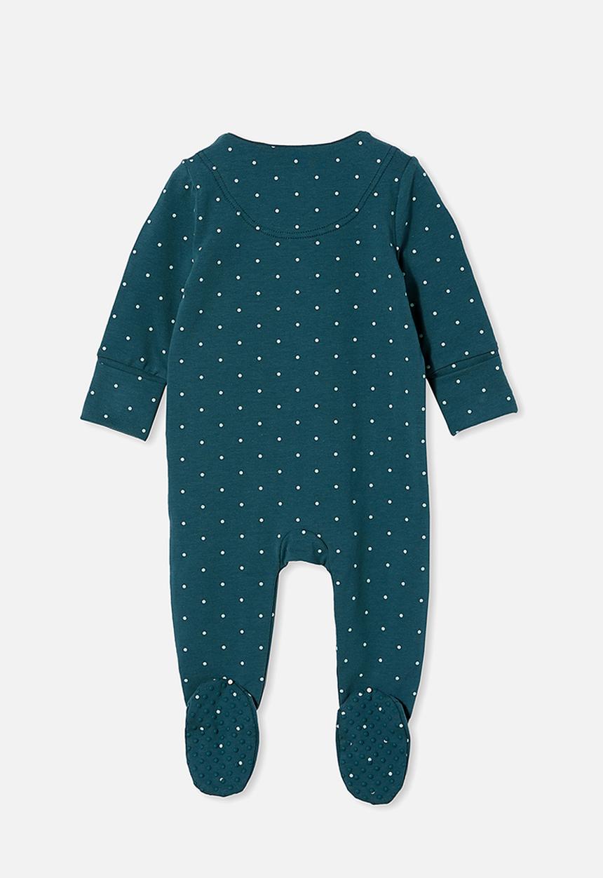 Cotton On - The long sleeve zip romper - teal