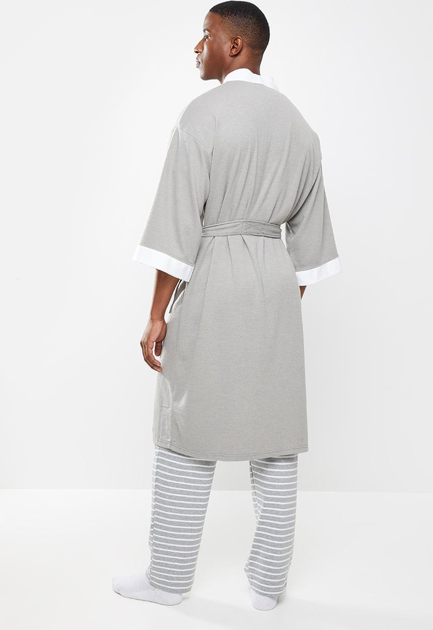 STYLE REPUBLIC - Waffle robe - grey