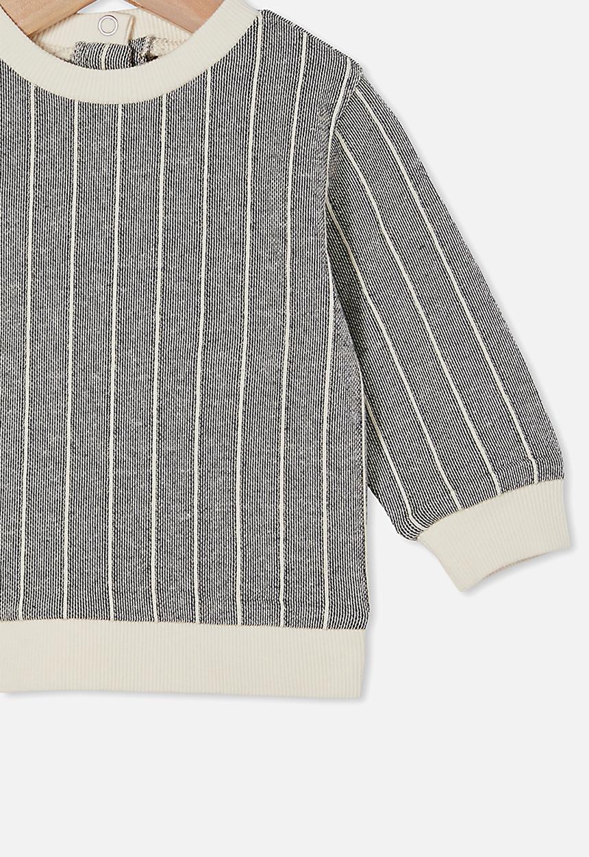 Cotton On - Billie sweater - charcoal stripe