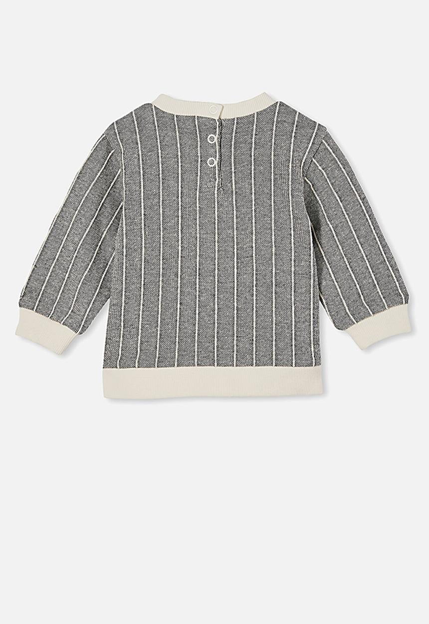 Cotton On - Billie sweater - charcoal stripe