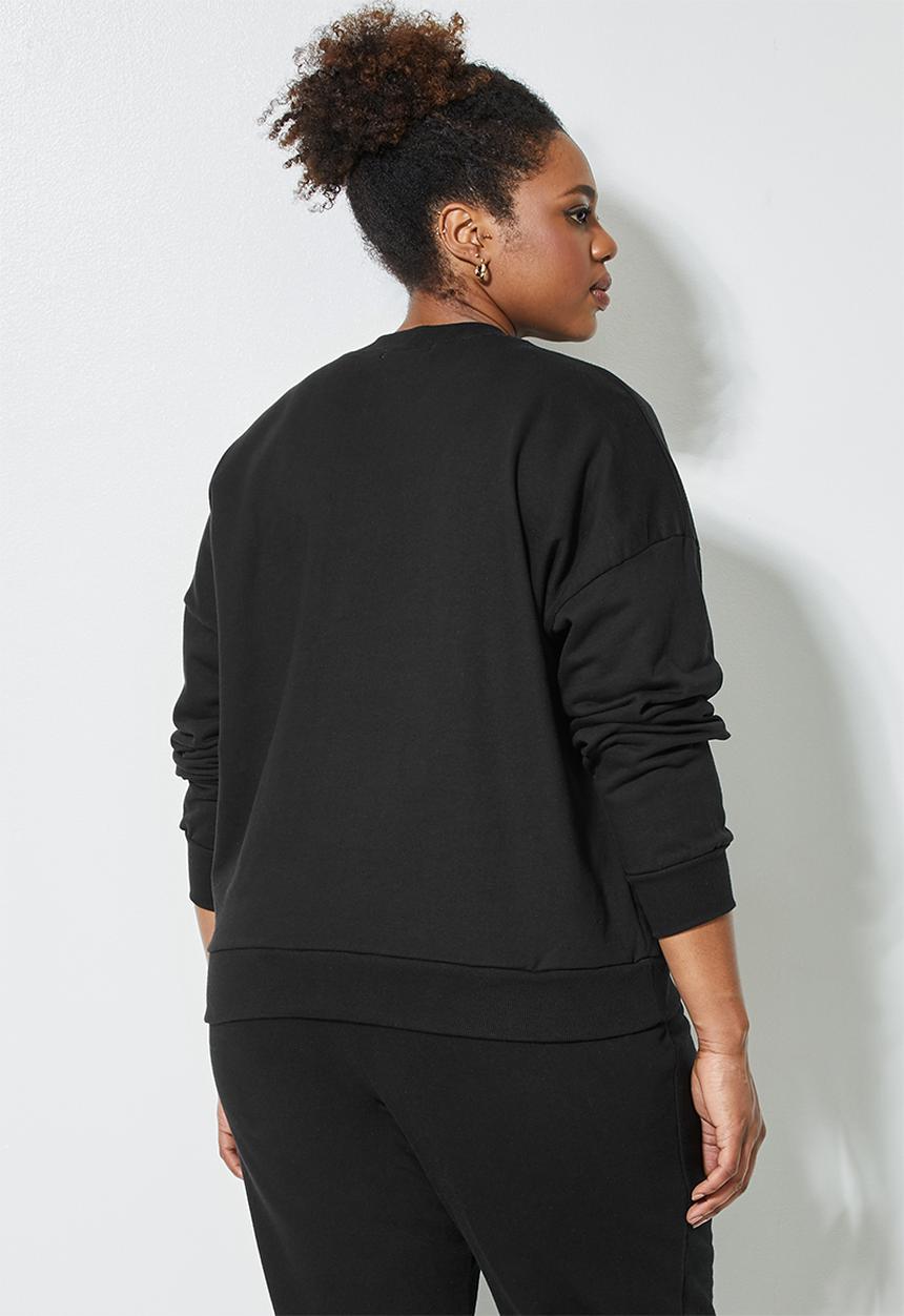 Superbalist - Graphic sweat - black