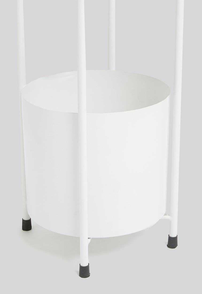 Sixth Floor - Double planter - white