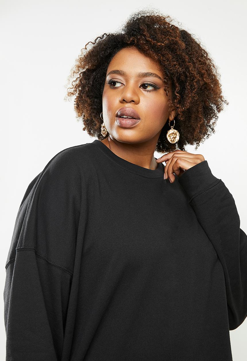 Missguided - Plus basic sweat - black