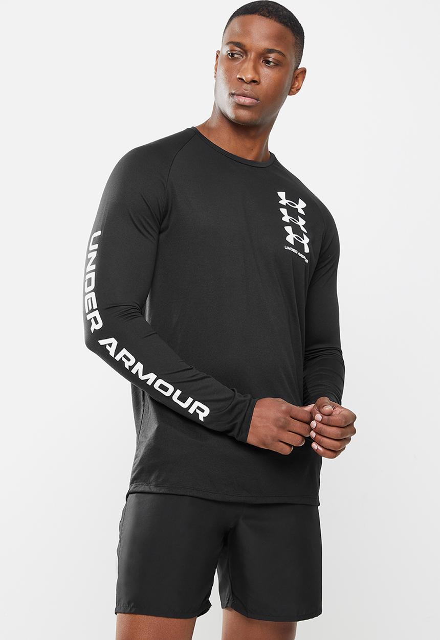 Under Armour - Ua tech triple logo long sleeve - black