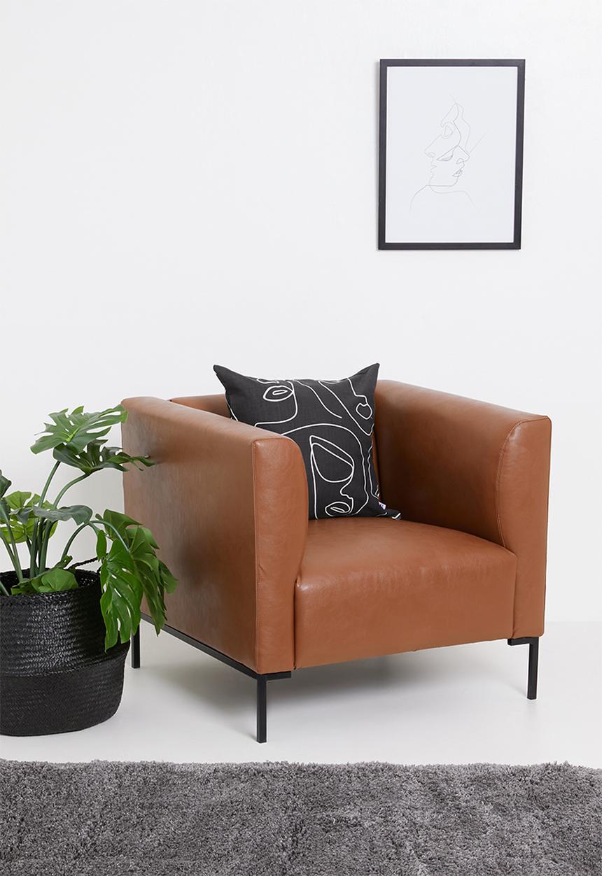 Sixth Floor - Aiden single seater - Tan PU