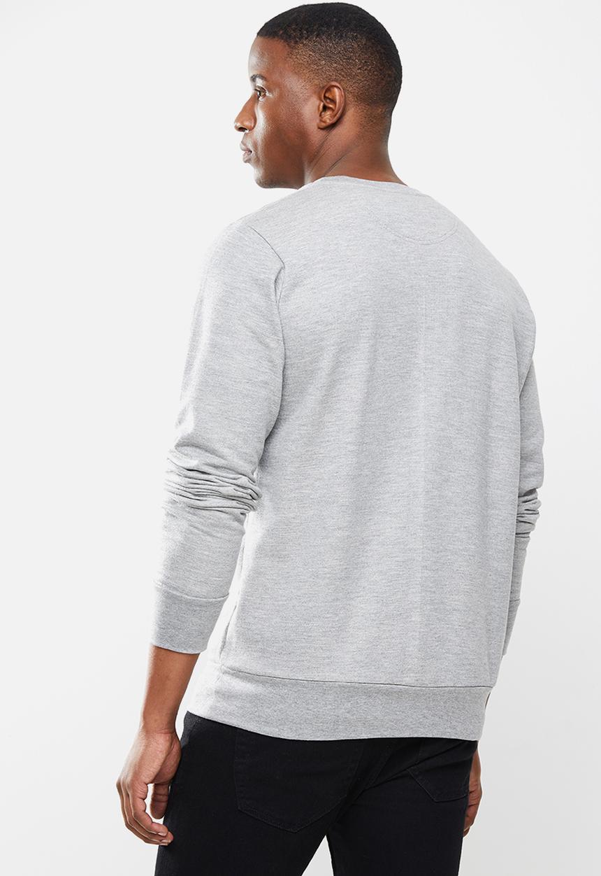 Original Penguin - Long sleeve sticker Pete fleece - rain heather