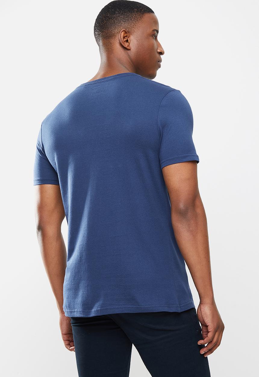 Original Penguin - Embroidered tee - dark sapphire