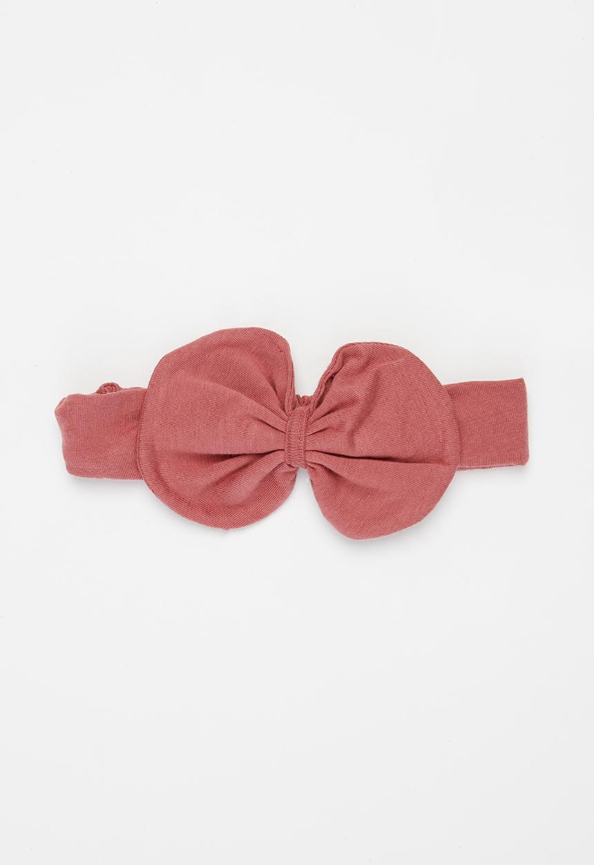 Baby Star - Baby star headband with bow - dusty pink