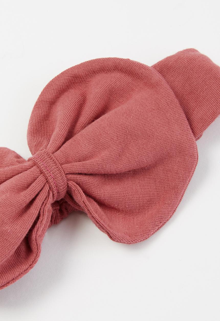 Baby Star - Baby star headband with bow - dusty pink