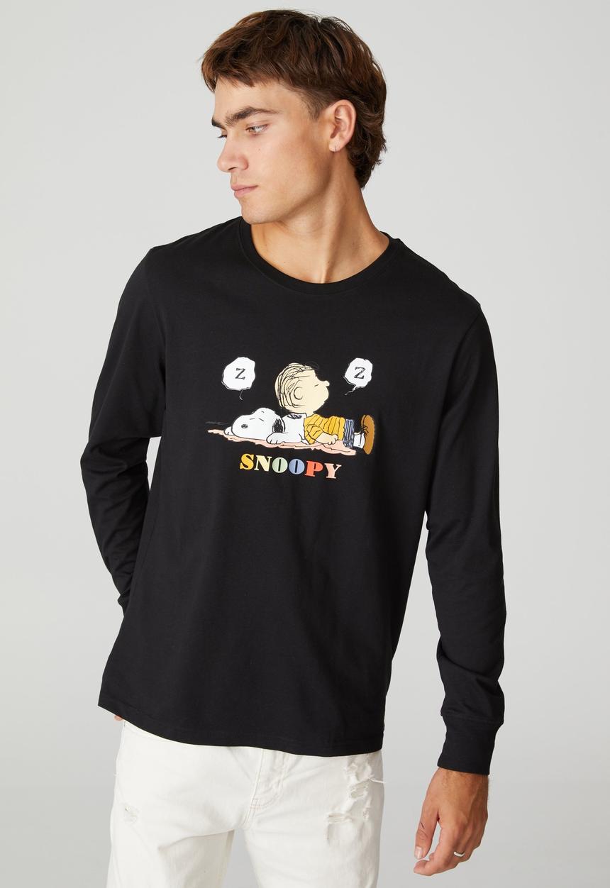 Cotton On - Lounge long sleeve T-shirt - black