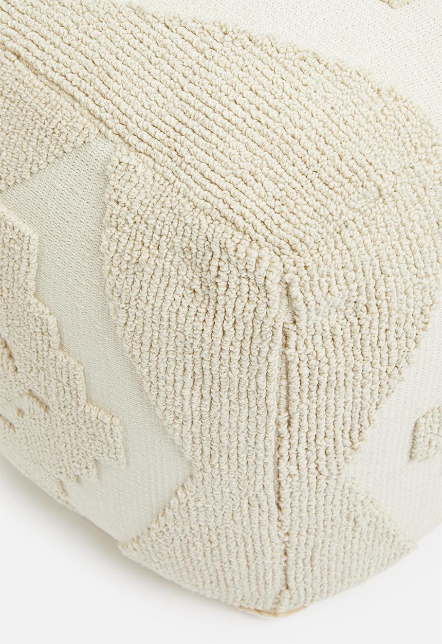 Sixth Floor - Bobble woven ottoman - cream