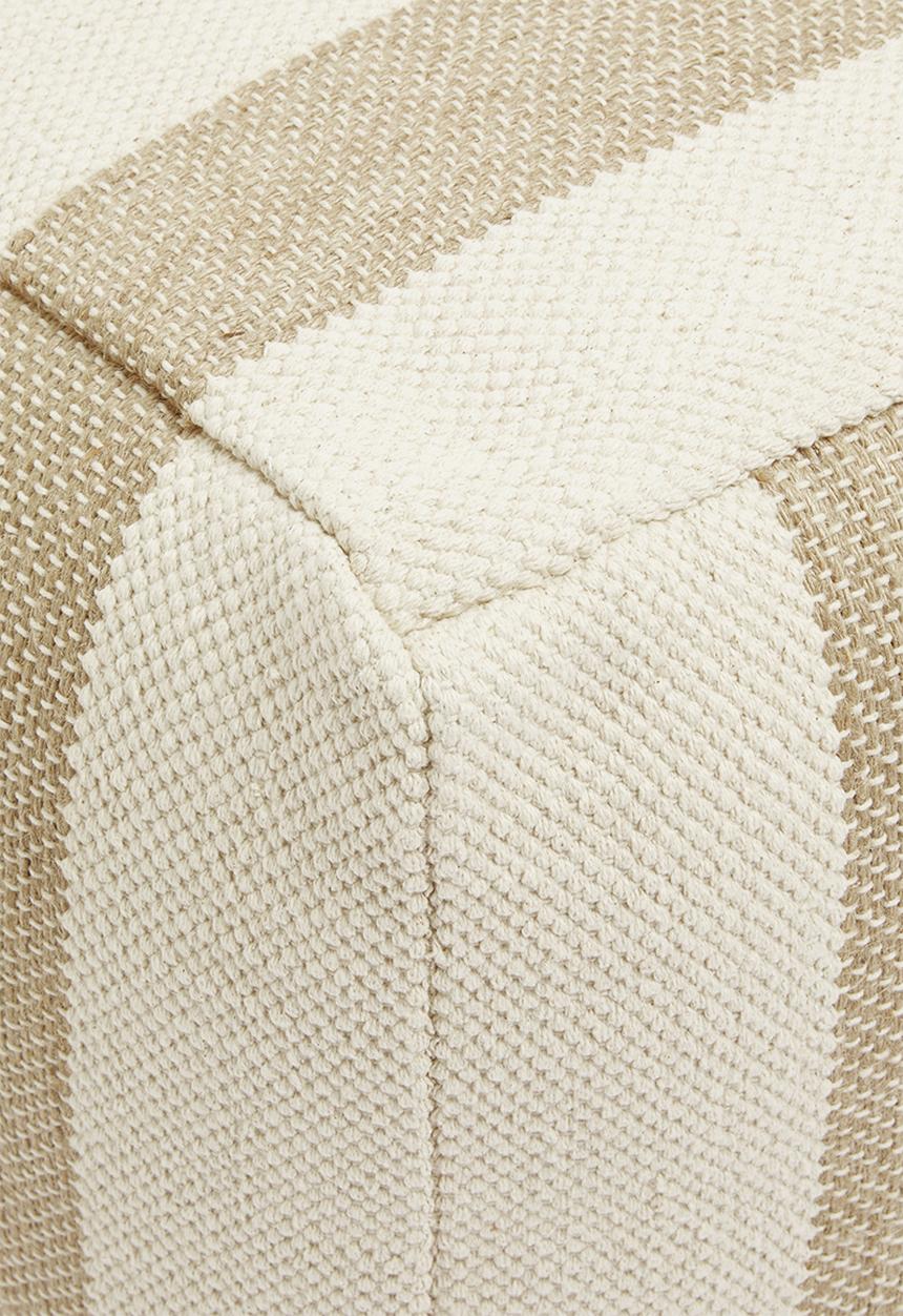 Sixth Floor - Bouclair jute ottoman - natural