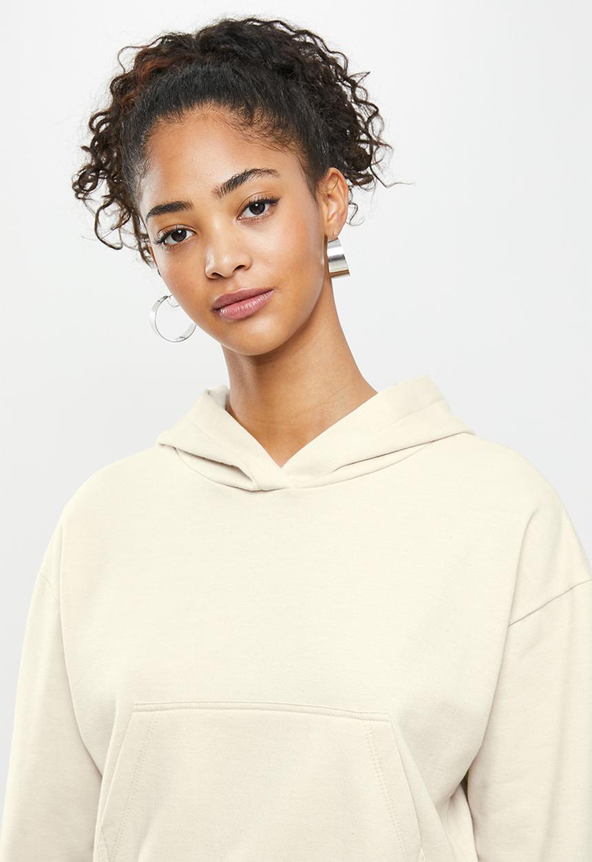 Blake - Cropped hoodie - creme brulee