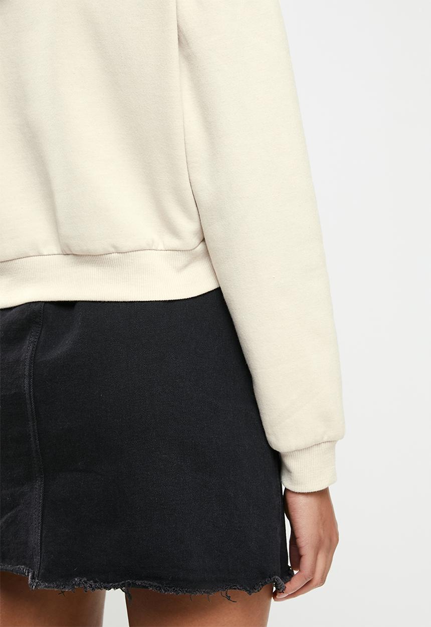 Blake - Cropped hoodie - creme brulee