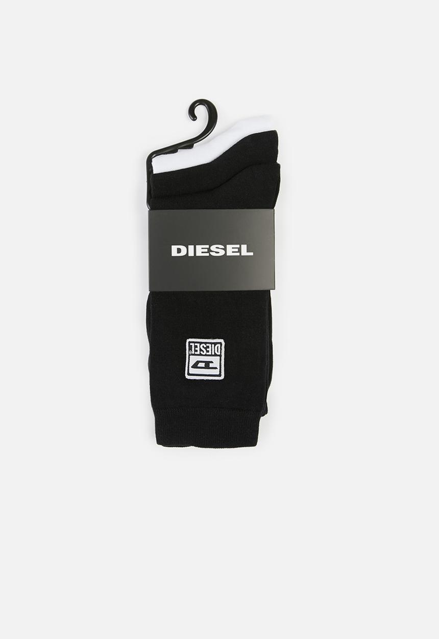 Diesel  - Ray 3 pack socks - black & white